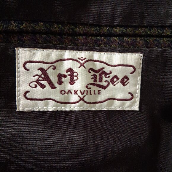 Vintage CAMBRIDGE Houndstooth Check Tweed Sport Jacket Ivy League Size 44 - Picture 14 of 14